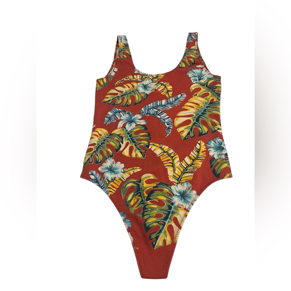 Wilfred Vibrant Red and Yellow Bodysuit